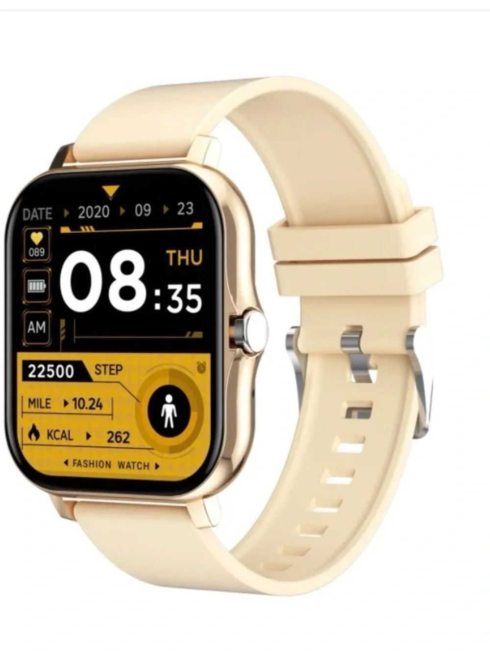 NIB Gold & Beige Y13 Bluetooth Multi-Function Smart Watch - New In Box